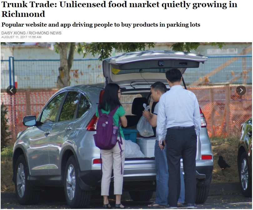 华人兴起“食物共享”新潮 手机一扫把老外看傻了