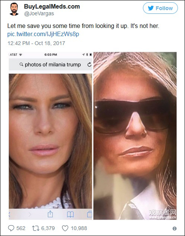 美国总统川普身旁的第一夫人是替身？推特炸锅了