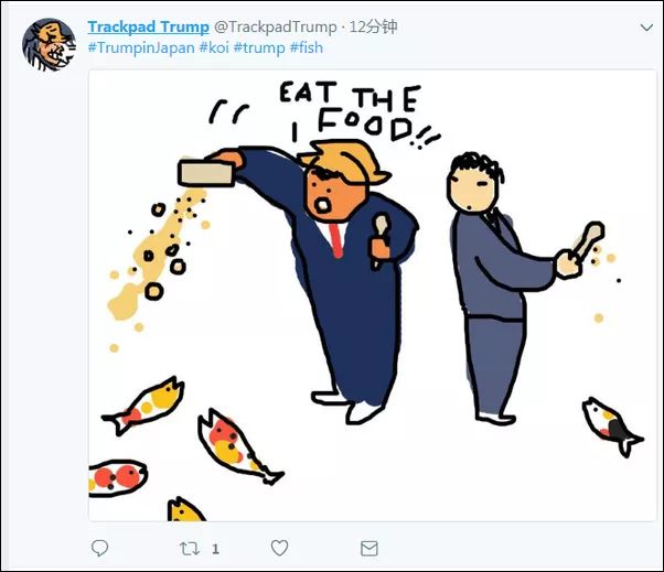 特朗普和安倍喂鱼 一出手惊呆围观吃瓜群众