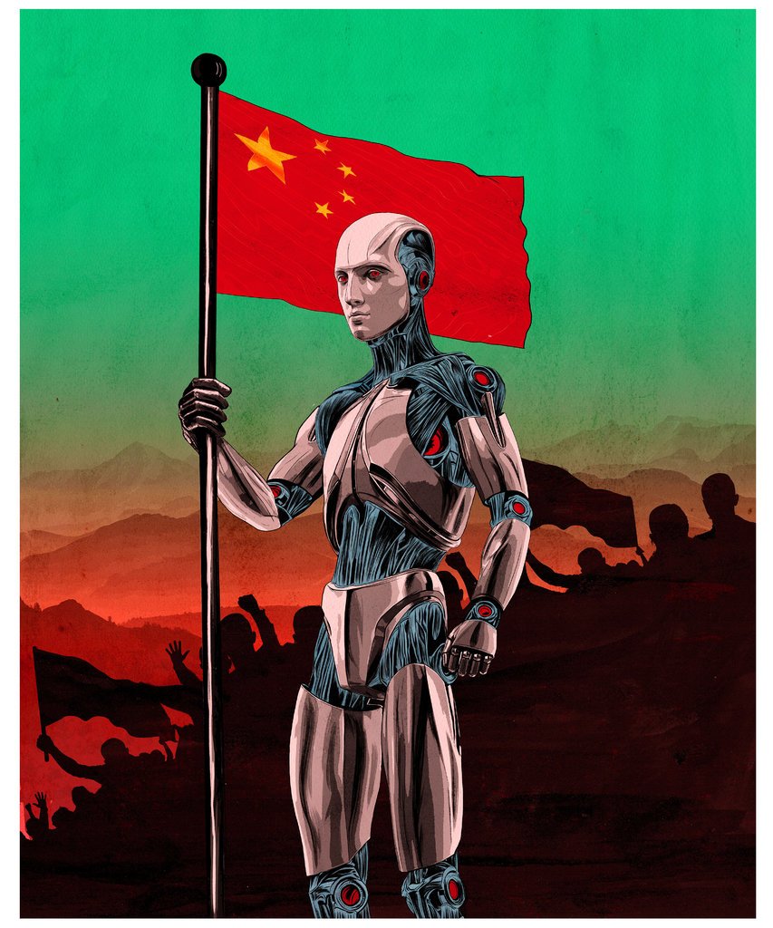 中国拥抱人工智能之际，美国日渐沉默