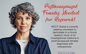WCCT Global 美國西海岸研究醫療中心 - 女性骨質酥鬆症研究