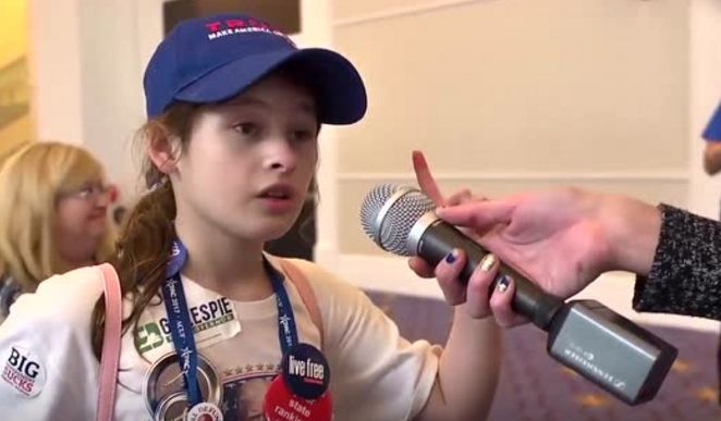 11岁川普女孩接受采访视频火爆全网！缘何美国小孩都如此自信？