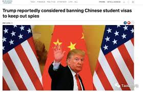 美国政府考虑全面禁止中国人赴美留学！幕后关键推手是他….