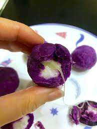 宝宝辅食：紫薯山药爆浆球