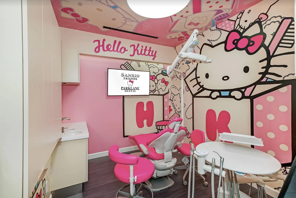 美國 第一家以 Hello Kitty & Friends 系列爲主題的牙科診所