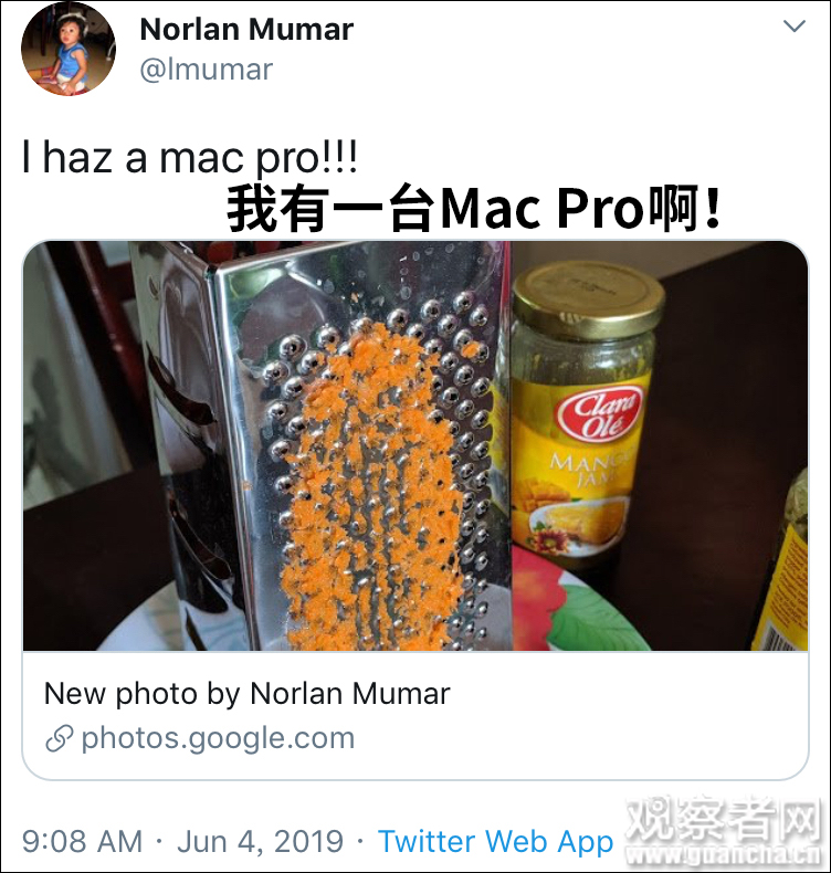 苹果Mac Pro新散热设计遭吐槽：这不是我妈刨萝卜丝用的么