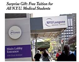 【教育】纽约大学怒砸42亿美元，为所有医学院学生免学费！