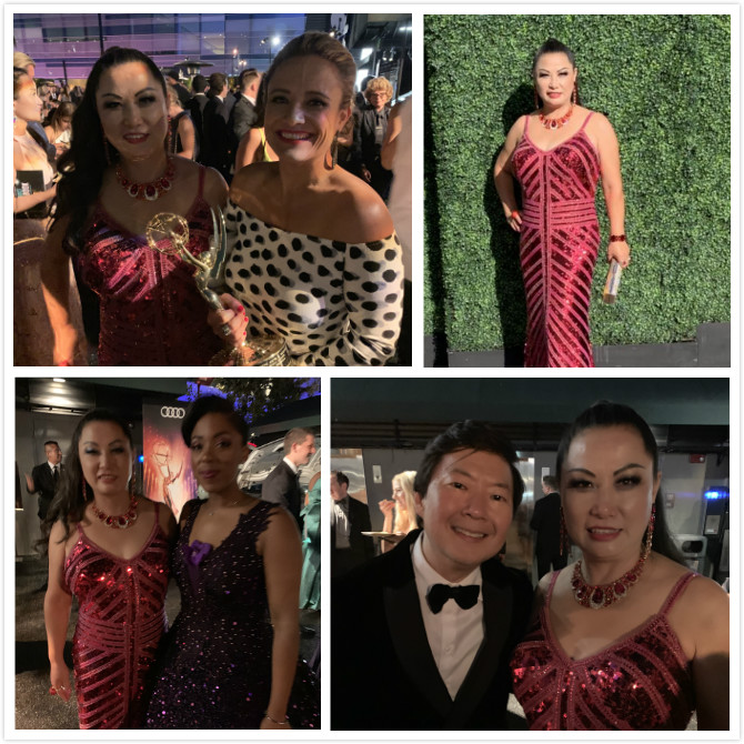 好莱坞罗杰和玛利亚群星晚宴公司主席及世界艺术文化电影协会主席：昨天应��出席第71届艾米奖颁奖典礼！