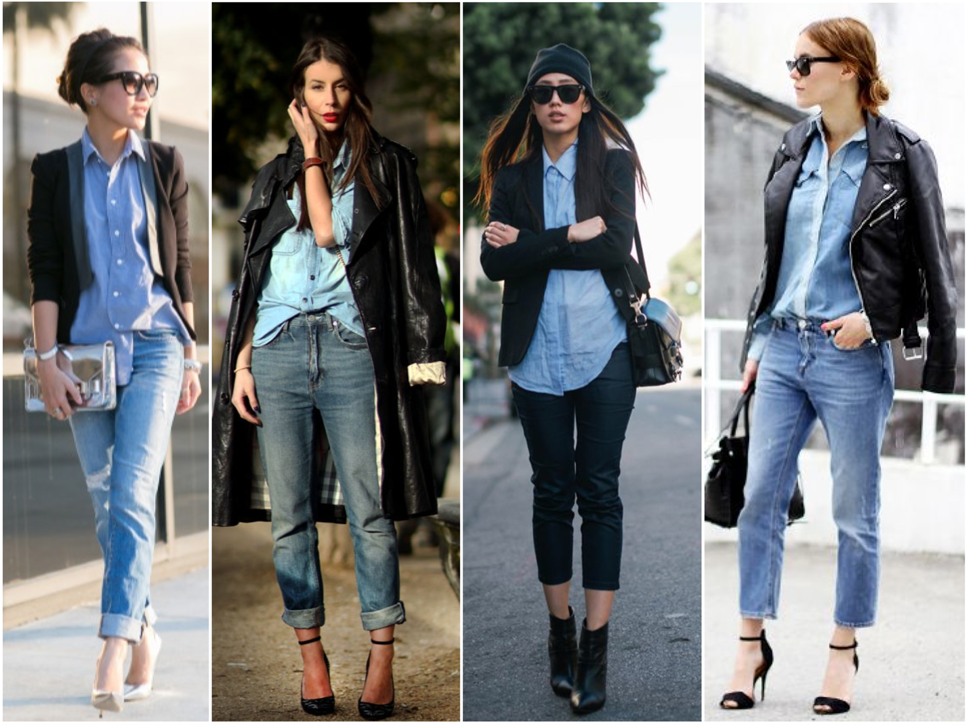 chambray with jacket