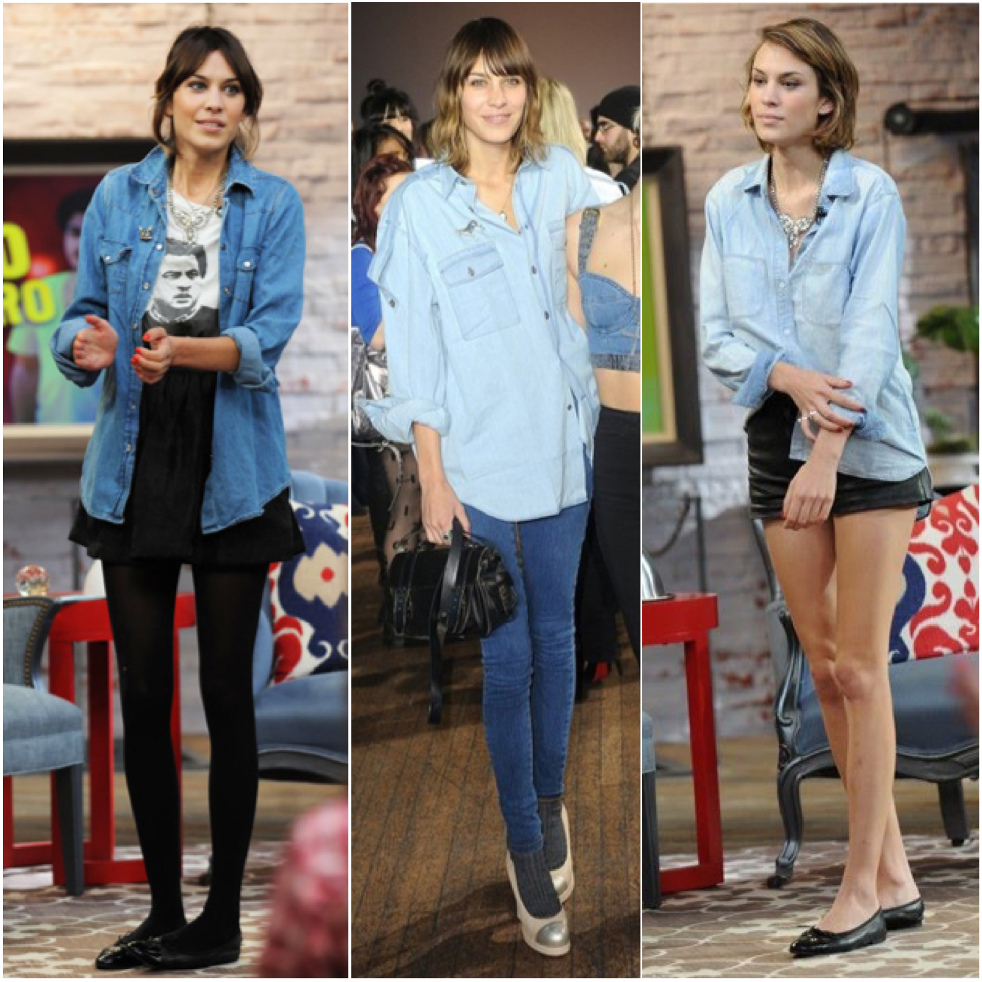 alexa chung chambray