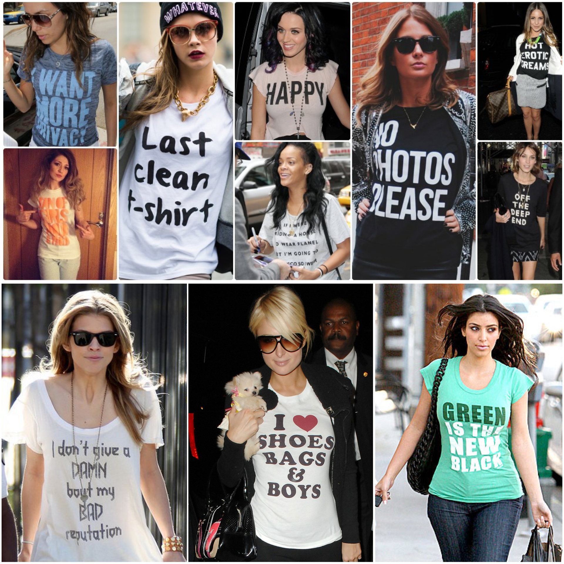 celeb slogan tee