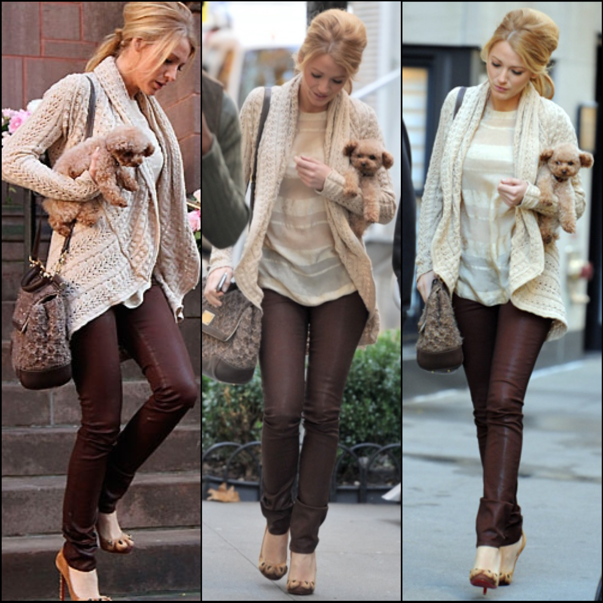 blake lively coated denim