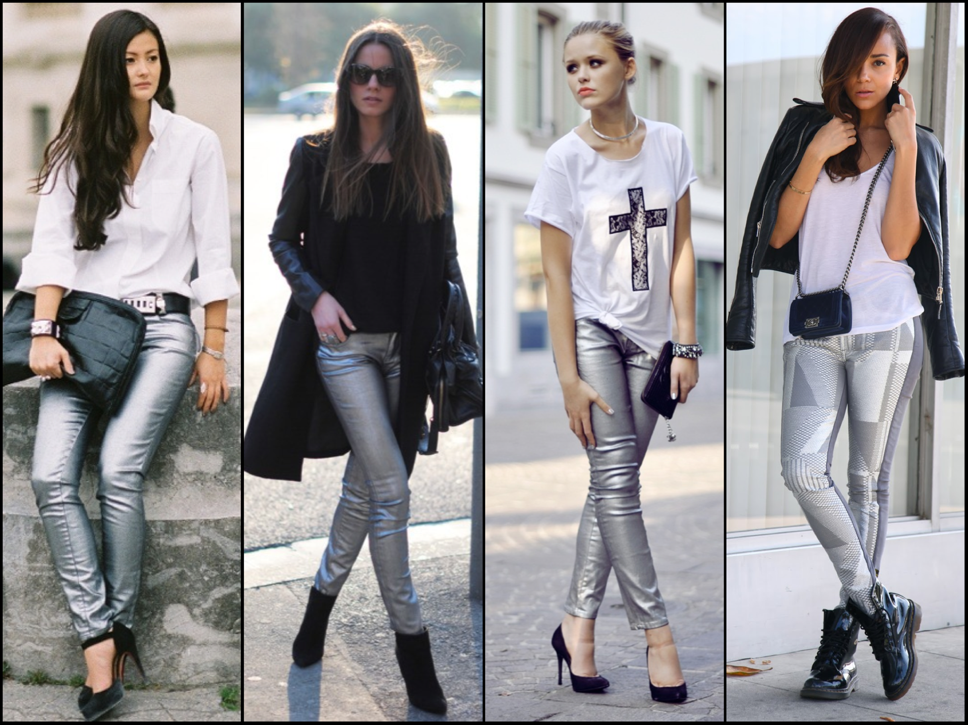 coated denim silver