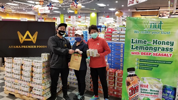 ATAMA PREMIER FOODS 社区捐赠活动為同胞提供物資和食品！