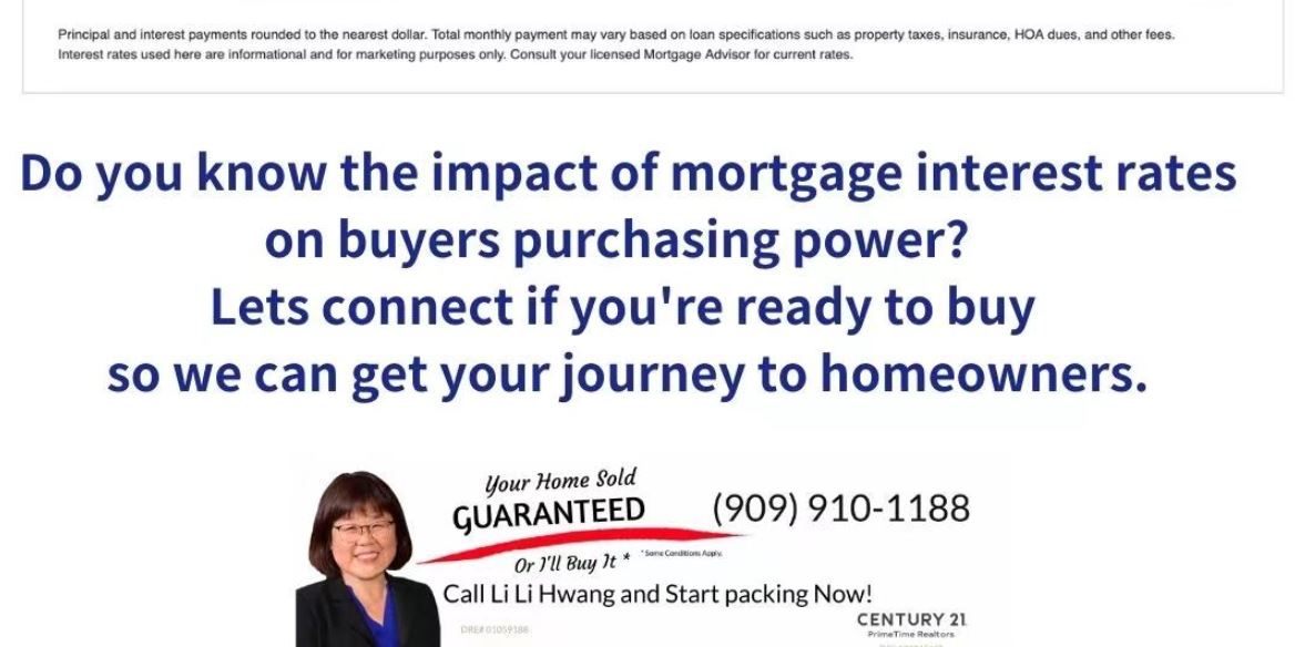 【地產】千万房地产经纪Lili黄和您分享房貸利率對購房者購買力的影響