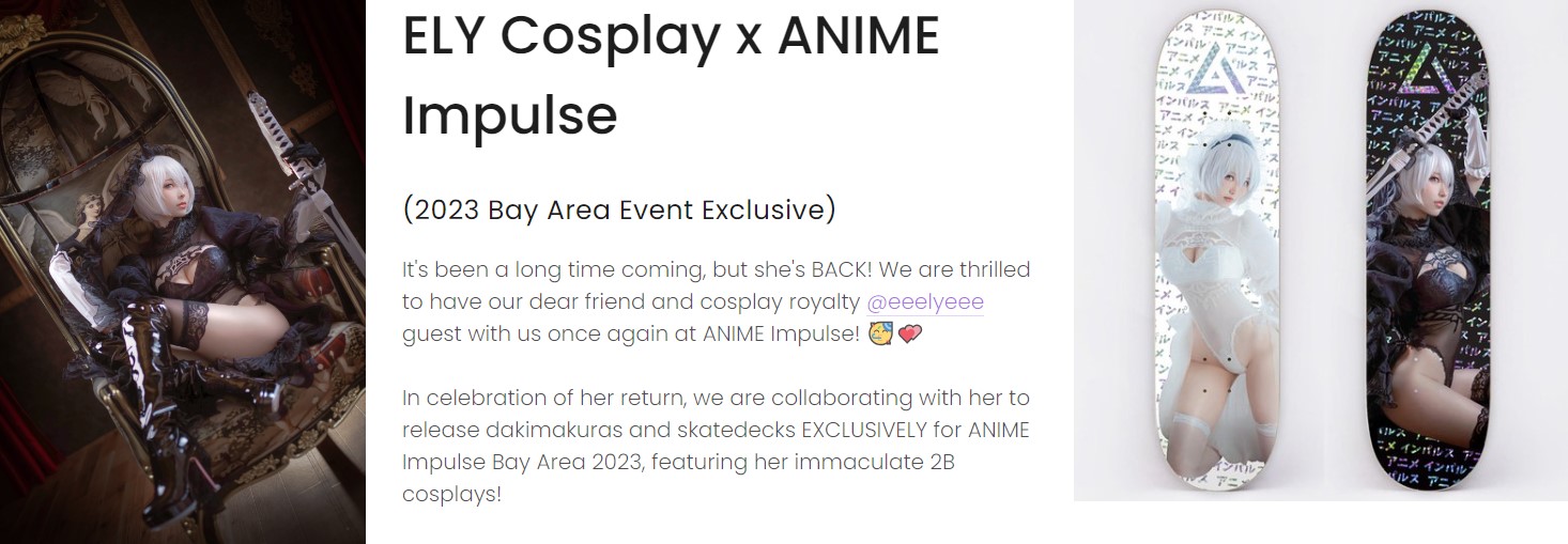 Ely Cosplay x Anime Impulse Skatedeck — ANIME Impulse ™