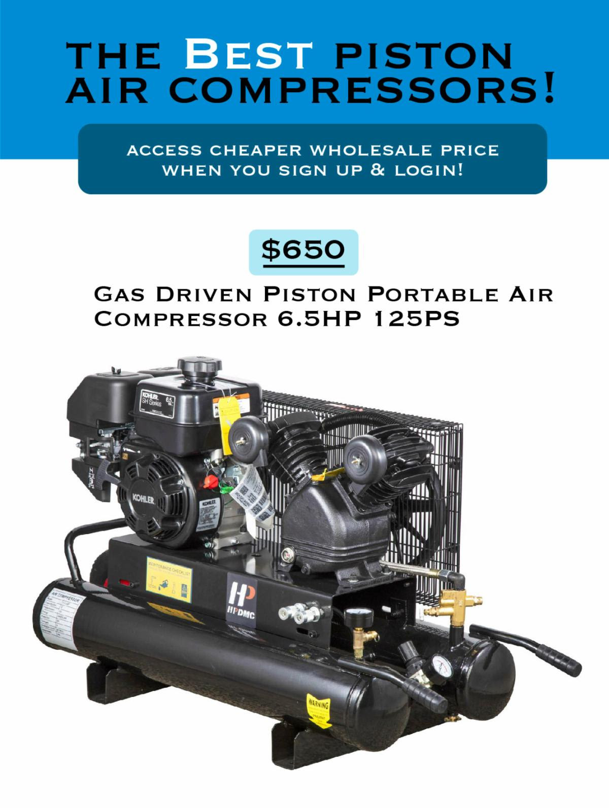 【购物】Shop the best piston air compressors!