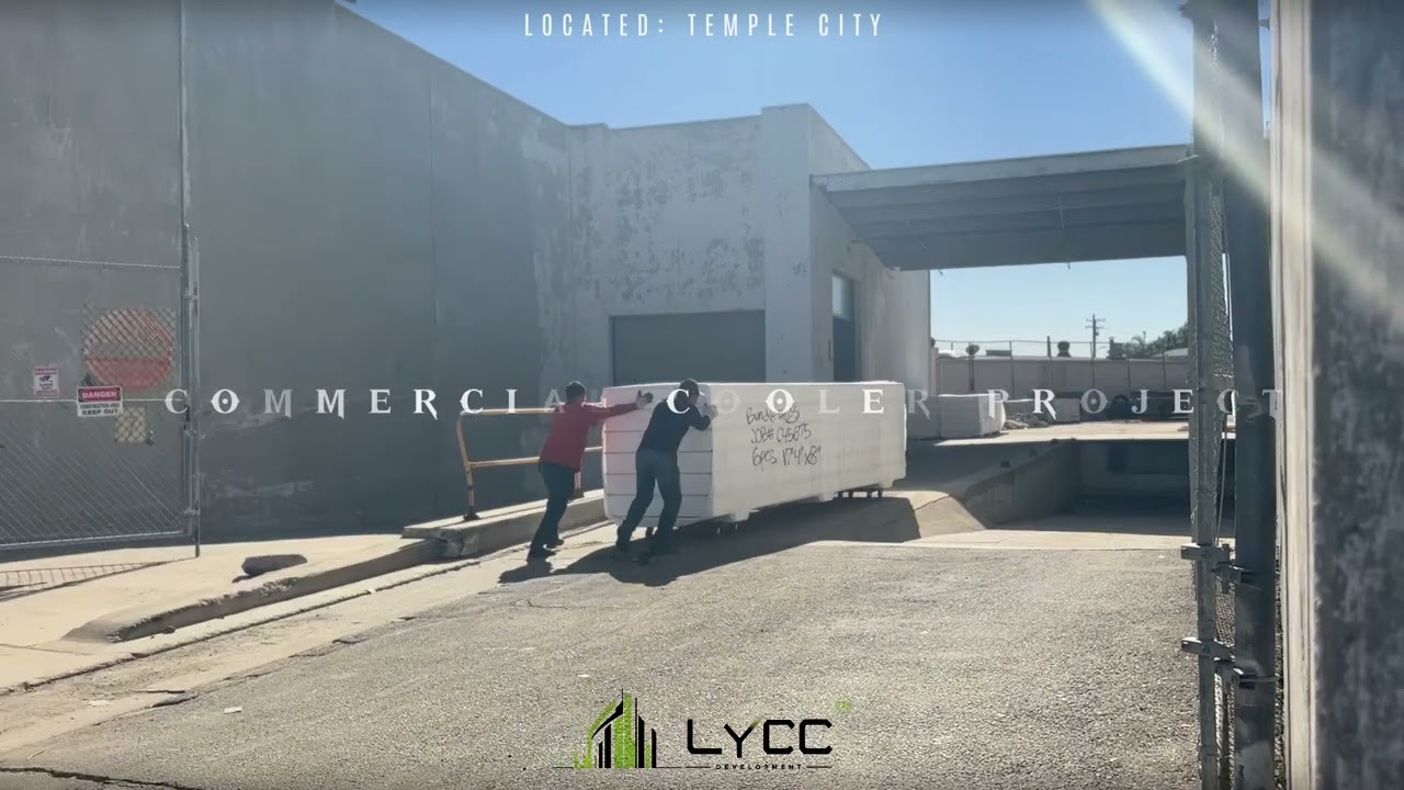 【建筑】Commercial & Industrial Walk-in Cooler Project_Temple City, CA_冷庫開工實況