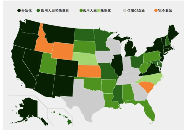 【法律】各州的大麻法律｜AAA Legal 法保網