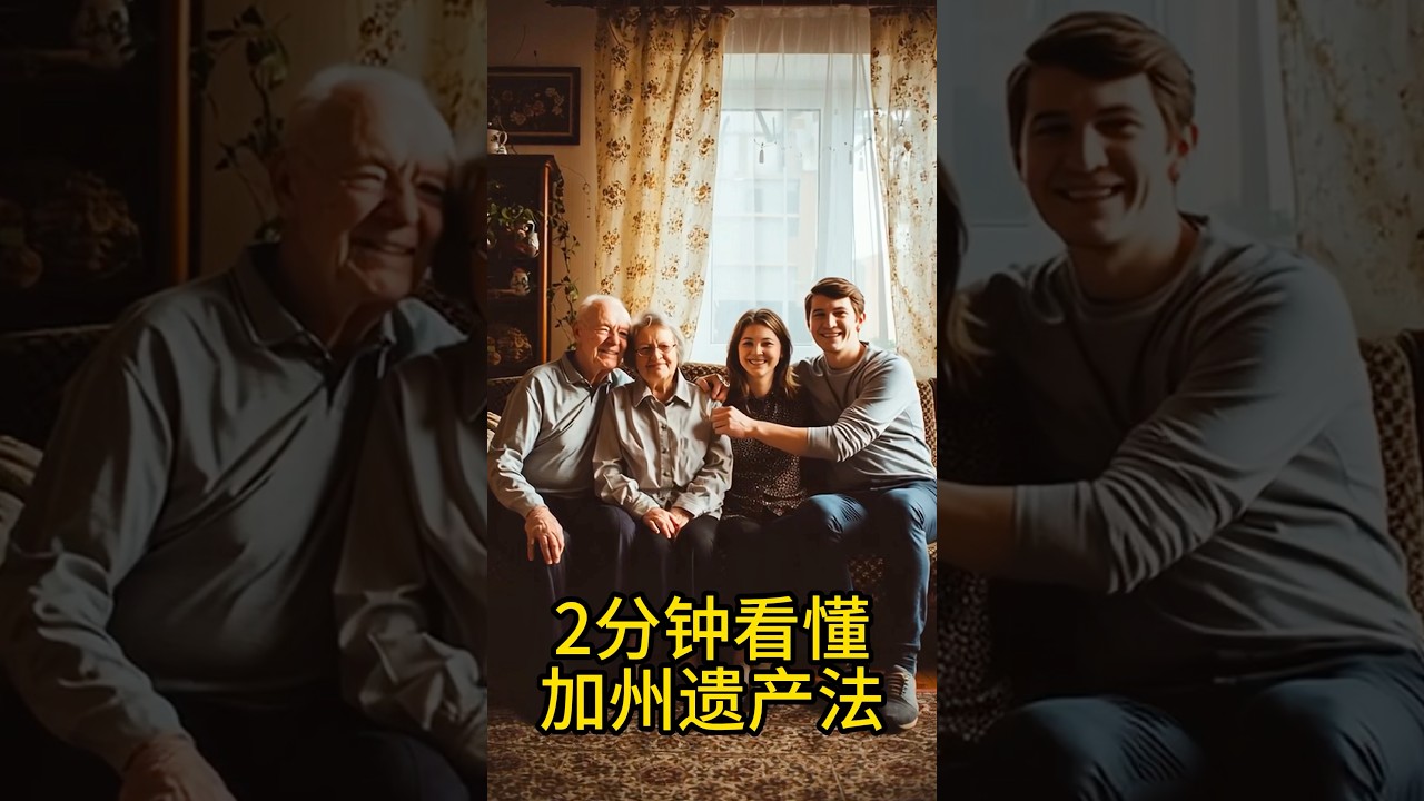 2分钟看懂，加州遗产法❗️