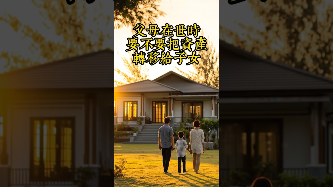 父母在世時，要不要把資產轉移給子女❓