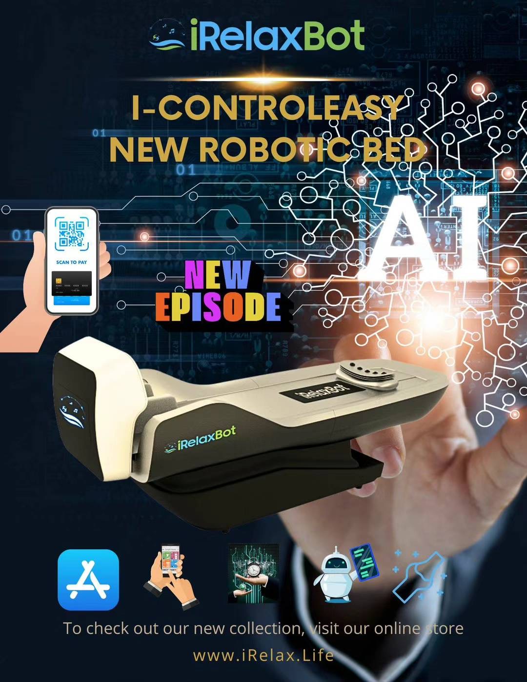  【健康】商用iRelaxBot，愛輕鬆護脊理療機器人，随心所欲的经营！